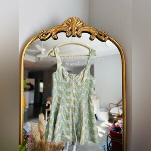 For love and lemons chevron mini dress medium